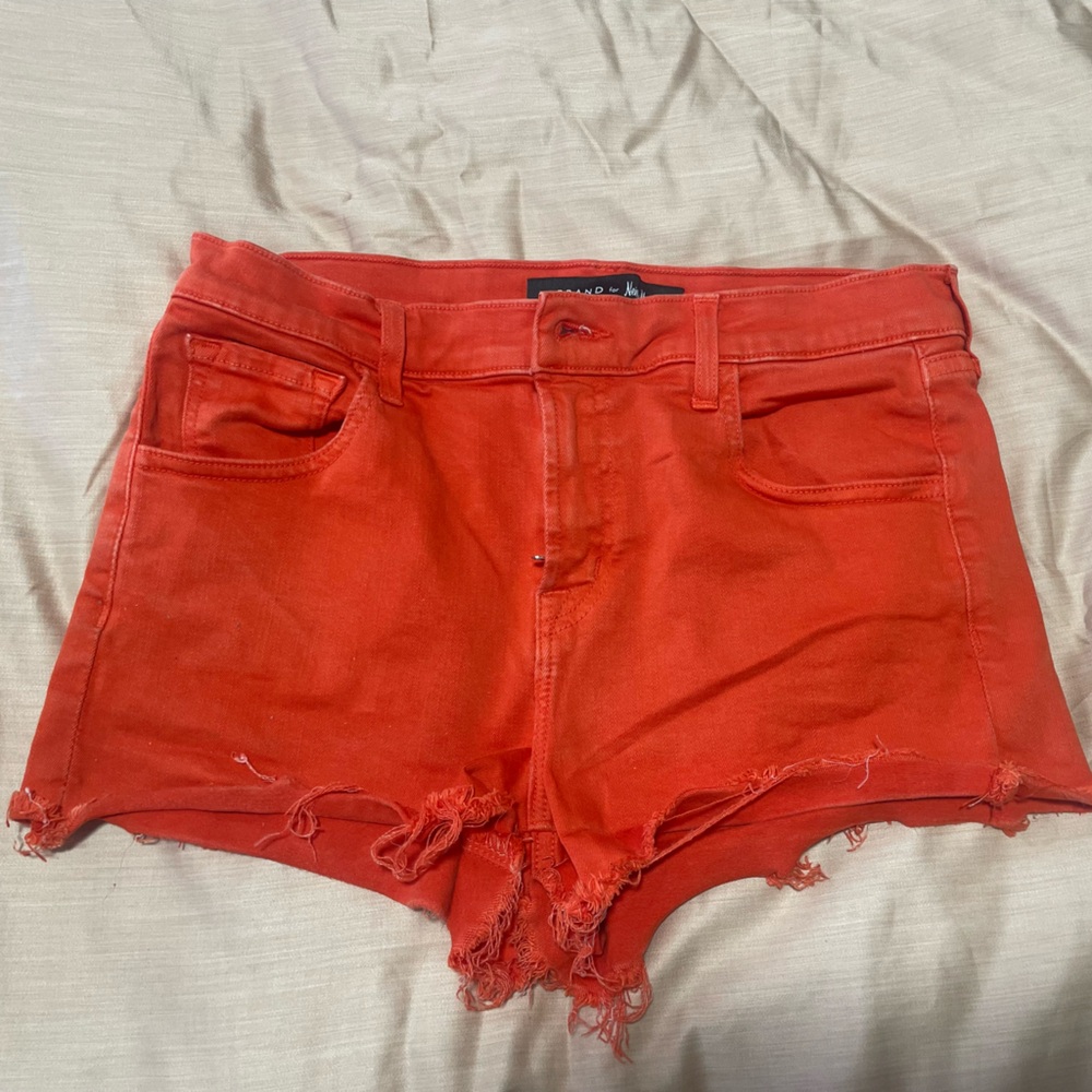 J Brand Red Jean Shorts
